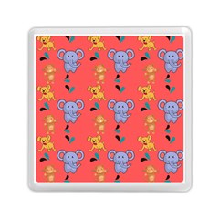 Elephant Cartoon Animal Monkey Memory Card Reader (square) by Wegoenart