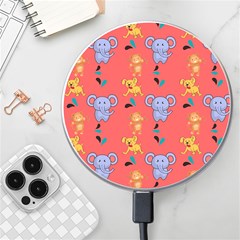 Elephant Cartoon Animal Monkey Wireless Charger by Wegoenart