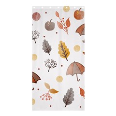 Autumn Leaf Leaves Nature Art Boho Background Shower Curtain 36  X 72  (stall)  by Wegoenart