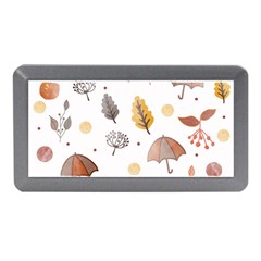 Autumn Leaf Leaves Nature Art Boho Background Memory Card Reader (mini) by Wegoenart