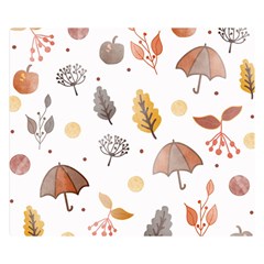 Autumn Leaf Leaves Nature Art Boho Background Double Sided Flano Blanket (small)  by Wegoenart