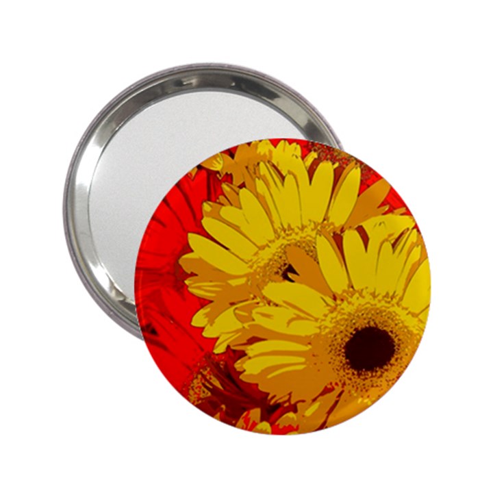 Flower Daisies Bloom Blossom 2.25  Handbag Mirrors