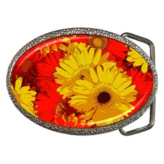 Flower Daisies Bloom Blossom Belt Buckles by Wegoenart