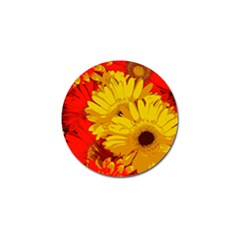 Flower Daisies Bloom Blossom Golf Ball Marker (10 Pack) by Wegoenart