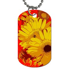 Flower Daisies Bloom Blossom Dog Tag (two Sides) by Wegoenart