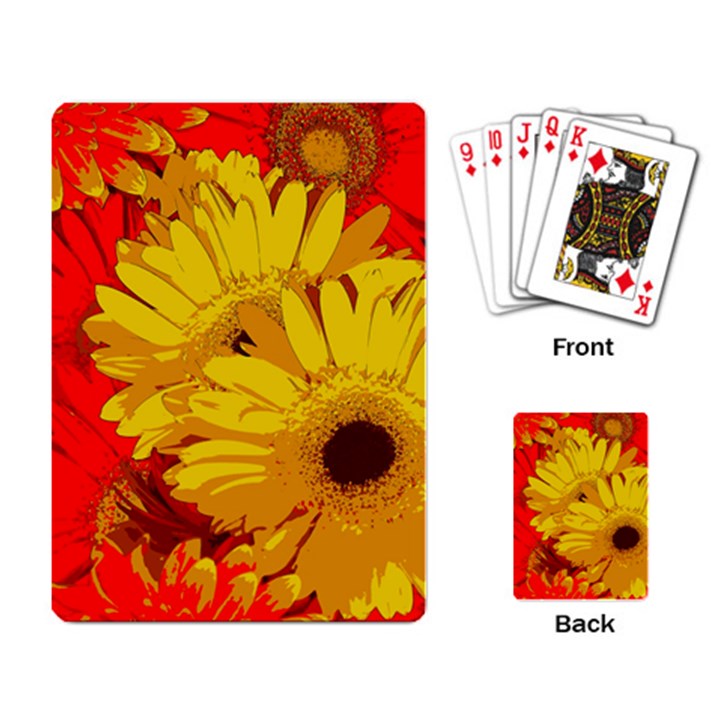 Flower Daisies Bloom Blossom Playing Cards Single Design (Rectangle)