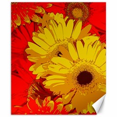 Flower Daisies Bloom Blossom Canvas 8  X 10  by Wegoenart