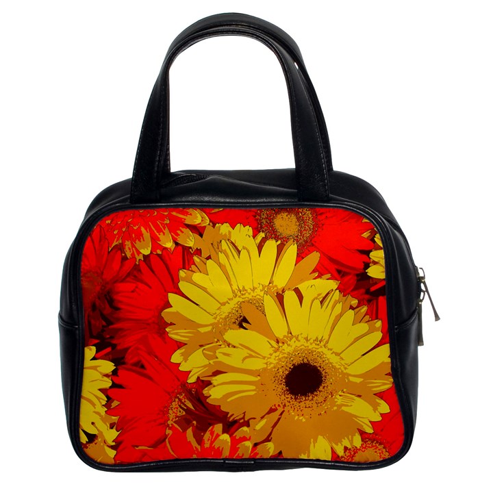 Flower Daisies Bloom Blossom Classic Handbag (Two Sides)