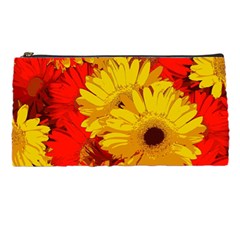 Flower Daisies Bloom Blossom Pencil Case by Wegoenart