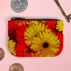 Flower Daisies Bloom Blossom Mini Coin Purse by Wegoenart