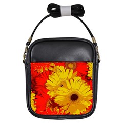 Flower Daisies Bloom Blossom Girls Sling Bag by Wegoenart