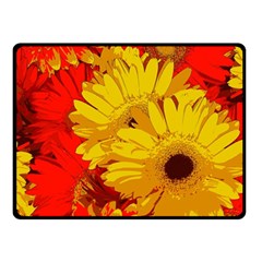 Flower Daisies Bloom Blossom Fleece Blanket (small) by Wegoenart