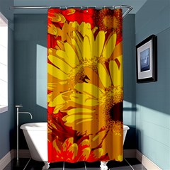 Flower Daisies Bloom Blossom Shower Curtain 36  X 72  (stall)  by Wegoenart