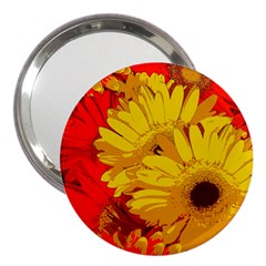 Flower Daisies Bloom Blossom 3  Handbag Mirrors by Wegoenart