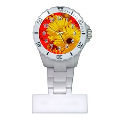 Flower Daisies Bloom Blossom Plastic Nurses Watch by Wegoenart