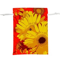 Flower Daisies Bloom Blossom  Lightweight Drawstring Pouch (xl) by Wegoenart