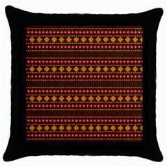 Geometric Pattern Diamond Art Pattern Throw Pillow Case (Black)