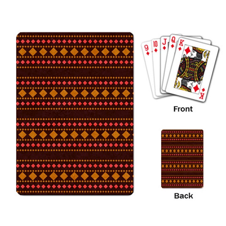 Geometric Pattern Diamond Art Pattern Playing Cards Single Design (Rectangle)