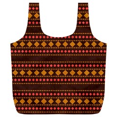 Geometric Pattern Diamond Art Pattern Full Print Recycle Bag (XXXL)