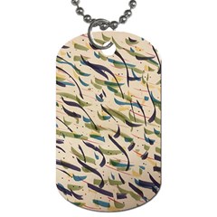 Abstract Pattern Freestyle Painting Dog Tag (one Side) by Wegoenart