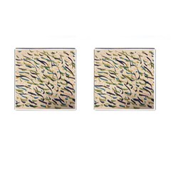 Abstract Pattern Freestyle Painting Cufflinks (square) by Wegoenart