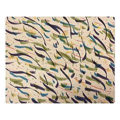 Abstract Pattern Freestyle Painting Double Sided Flano Blanket (large)  by Wegoenart