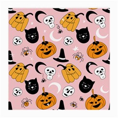 Pumpkin Cat Pattern Skull Medium Glasses Cloth