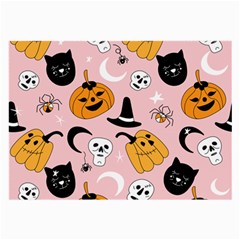 Pumpkin Cat Pattern Skull Large Glasses Cloth