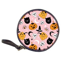 Pumpkin Cat Pattern Skull Classic 20-cd Wallets by Wegoenart