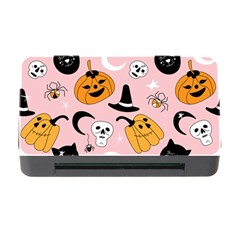 Pumpkin Cat Pattern Skull Memory Card Reader With Cf by Wegoenart