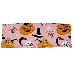 Pumpkin Cat Pattern Skull Body Pillow Case (dakimakura) by Wegoenart