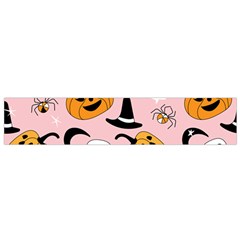 Pumpkin Cat Pattern Skull Small Flano Scarf