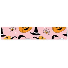 Pumpkin Cat Pattern Skull Large Flano Scarf 