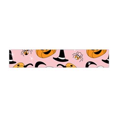 Pumpkin Cat Pattern Skull Flano Scarf (Mini)