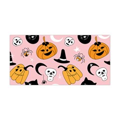 Pumpkin Cat Pattern Skull Yoga Headband