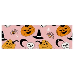 Pumpkin Cat Pattern Skull Banner And Sign 12  X 4  by Wegoenart