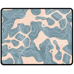 Abstract Art Line Lines Pattern Texture Fleece Blanket (medium)  by Wegoenart