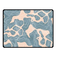 Abstract Art Line Lines Pattern Texture Double Sided Fleece Blanket (small)  by Wegoenart