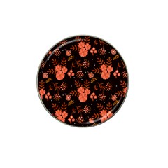 Autumn Night Pattern Glitter Hat Clip Ball Marker by Wegoenart