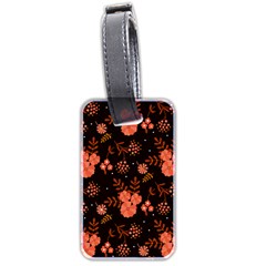 Autumn Night Pattern Glitter Luggage Tag (two Sides) by Wegoenart