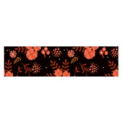 Autumn Night Pattern Glitter Oblong Satin Scarf (16  X 60 ) by Wegoenart