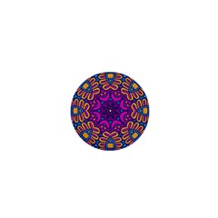 Mandala Rosette Floral Pattern 1  Mini Buttons by Wegoenart