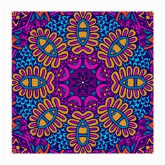 Mandala Rosette Floral Pattern Medium Glasses Cloth (2 Sides) by Wegoenart