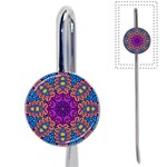 Mandala Rosette Floral Pattern Book Mark Front