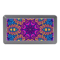 Mandala Rosette Floral Pattern Memory Card Reader (mini) by Wegoenart