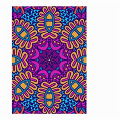 Mandala Rosette Floral Pattern Small Garden Flag (two Sides) by Wegoenart