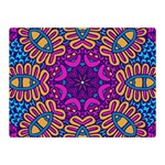 Mandala Rosette Floral Pattern Double Sided Flano Blanket (Mini)  35 x27  Blanket Front