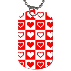 Background-card-checker-chequered Dog Tag (one Side)