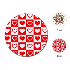 Background-card-checker-chequered Playing Cards Single Design (round)