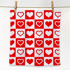 Background-card-checker-chequered Face Towel